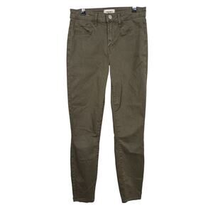 L'AGENCE Margot High Rise Skinny Pants Womens 25 Olive Night Green Jeans
